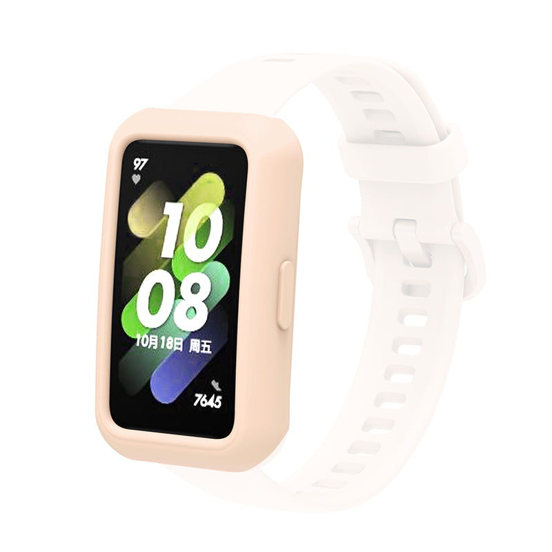 Soft Silicone Watch Case for Huawei Band 7 6 Anti-scratch Protection Watch Frame Cover Soft Silicone Watch Case for Huawei Band 7 6 Anti-scratch Protection Watch Frame Cover
